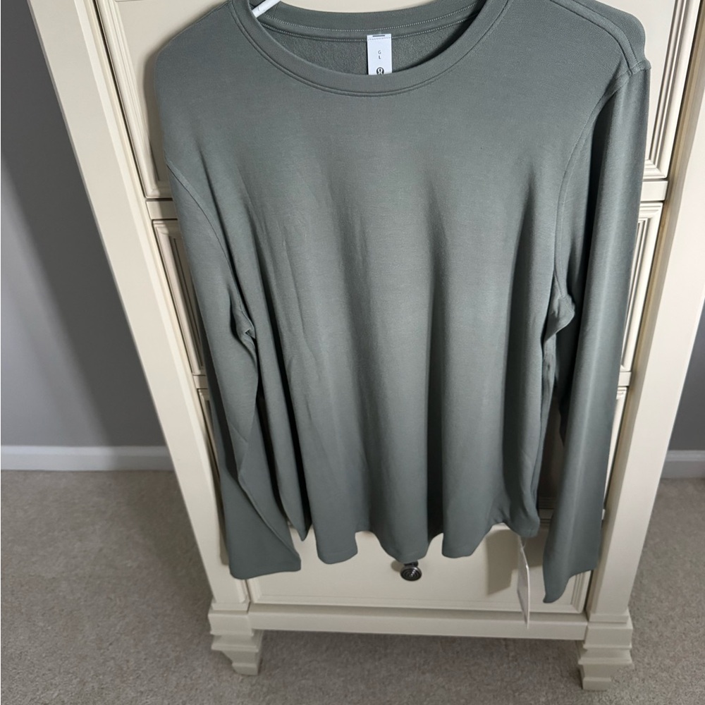 lululemon athletica Short-Sleeve Crew Top in Olive